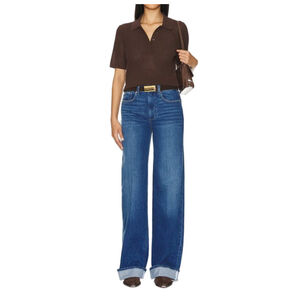 New PAIGE Blue Sasha Wide Leg Jeans Size 25, orig 279$